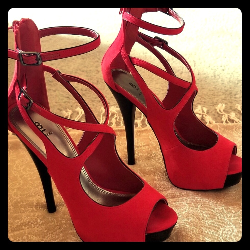 Bakers red stiletto heels, size 7.5